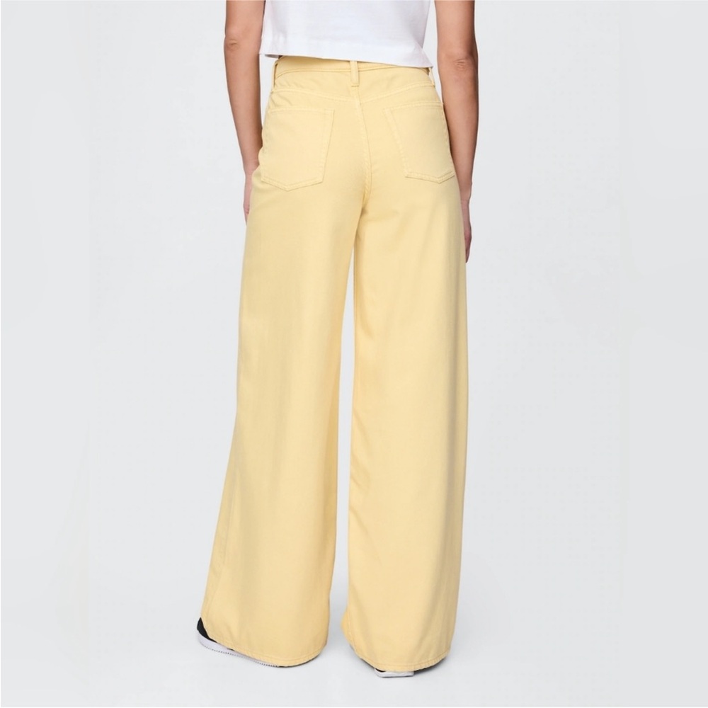 GAP Butter Yellow Baggy Mid Rise Wide Leg Jean in Ultrasoft Denim Sz 29 8 NEW - Picture 3 of 13